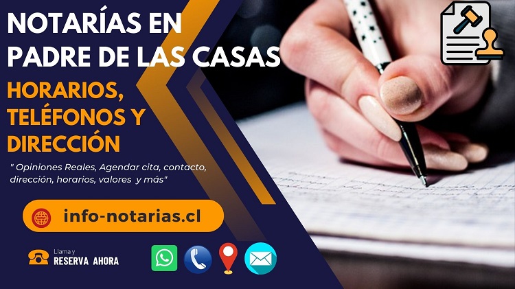 Notarías en Padre de las casas
