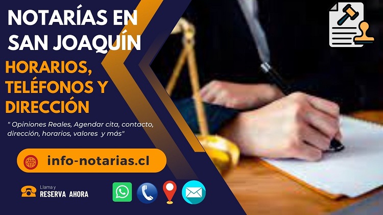 Notarías en san Joaquín
