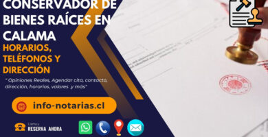 conservador de bienes raices en calama