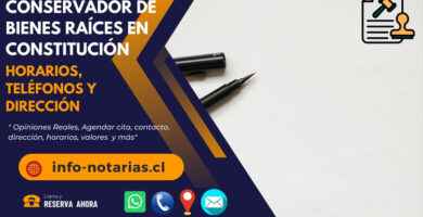 Conservador de Bienes Raíces en Constitución