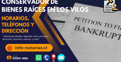 Conservador de Bienes Raíces en Los Vilos