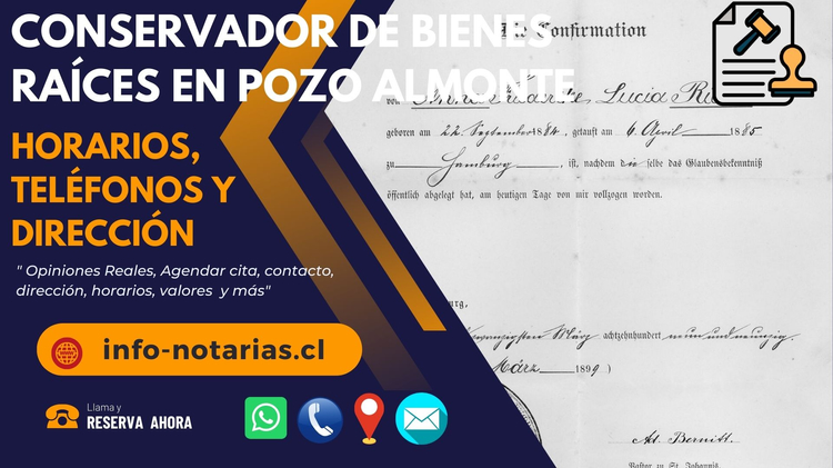 conservador de bienes raíces en Pozo Almonte