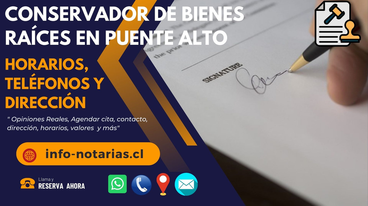Conservador de Bienes Raíces en Puente Alto