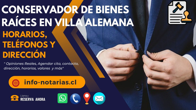Conservador de Bienes Raíces en Villa Alemana