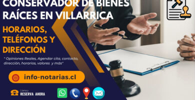 conservador de bienes raices en villarica
