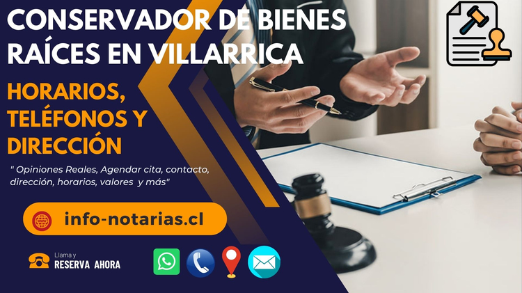 conservador de bienes raices en villarica