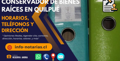 Conservador de Bienes Raíces en Quilpué
