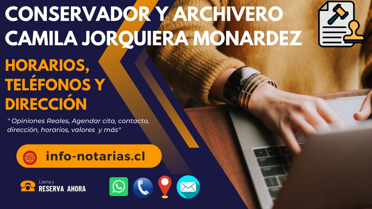 Conservador y Archivero Camila Jorquiera Monardez