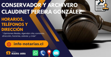 Conservador y Archivero Claudinet Pereira González