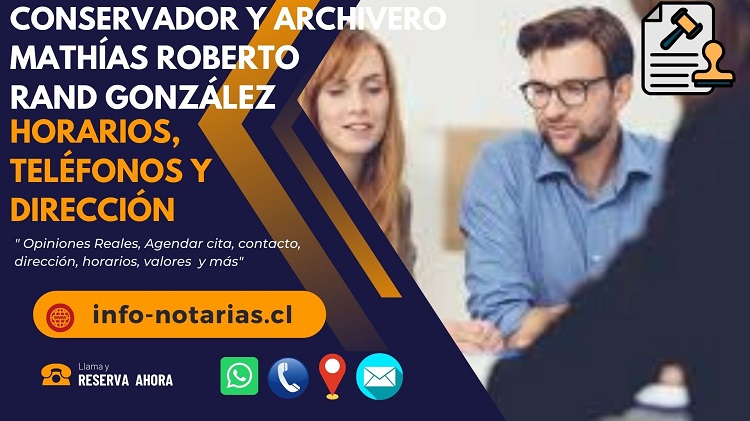 Conservador y archivero Matías Roberto Rand González