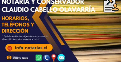 Notaría y Conservador Claudio Cabello Olavarría
