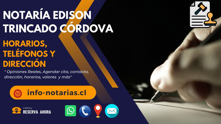 Notaría Edison Trincado Córdova