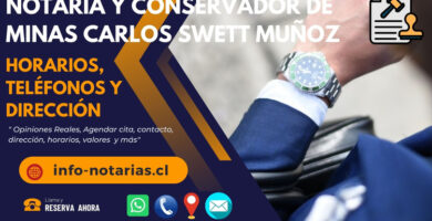 Notaría y Conservador de Minas Carlos Swett Muñoz