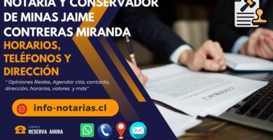 Notaría y Conservador de Minas Jaime Contreras Miranda