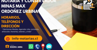 Notaría y Conservador Minas Max Ordoñez Urbina