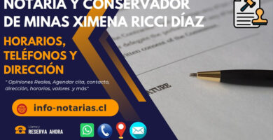 Notaría y Conservador de Minas Ximena Ricci Díaz