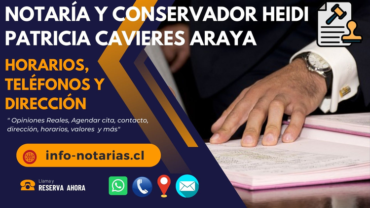 Notaría y Conservador Heidi Patricia Cavieres Araya