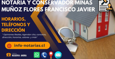Notaría y Conservador Minas Muñoz Flores Francisco Javier